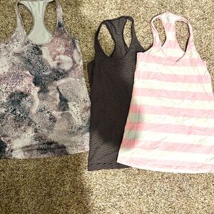 Lululemon racerback swiftly tech set of 3